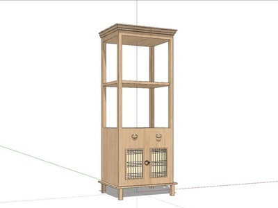 现代实木装饰柜免费