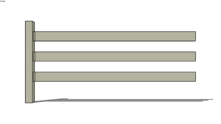 栅栏 草图大师模型