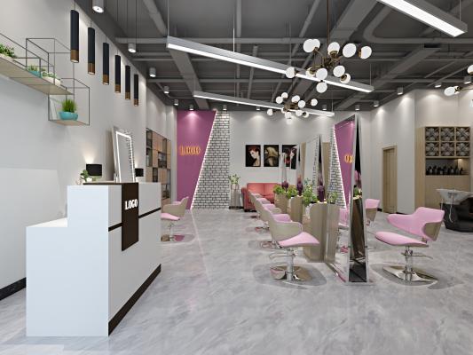 工业风网红理发店
