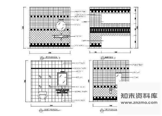 图块/节点卫生间立面设计图