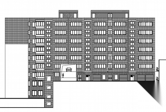 某文化街住宅楼改建工程建筑施工图 规划设计