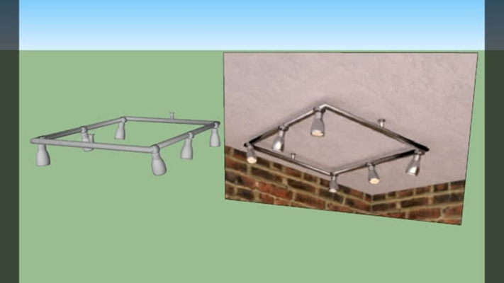 吸顶灯 草图大师模型