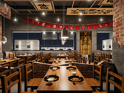工业风火锅店