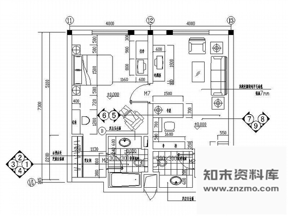 某酒店商务套房装修图