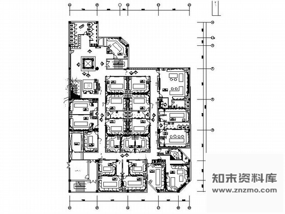 施工图天津连锁商务KTV室内装修施工图