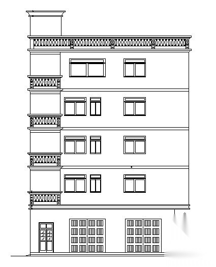 某五层私宅建筑设计方案图