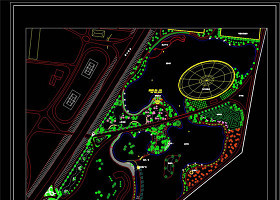 南区总绿化CAD景观图纸 景观