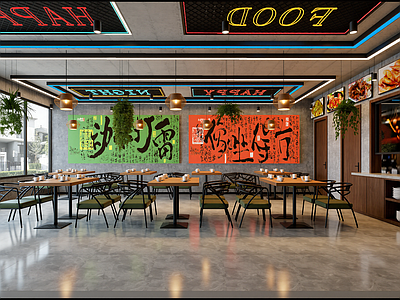 工业风火锅店