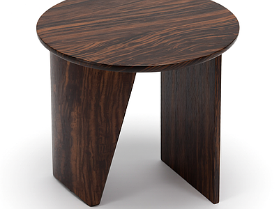 木质圆形矮凳