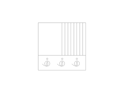 开关插座 厨房厨具图块图块灶具图块灶具立面图块