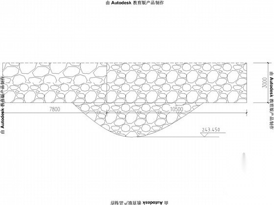 毛石挡土墙节点构造详图 墙面通用节点