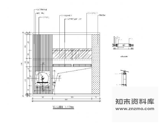 客厅厅装饰墙详图 墙面通用节点