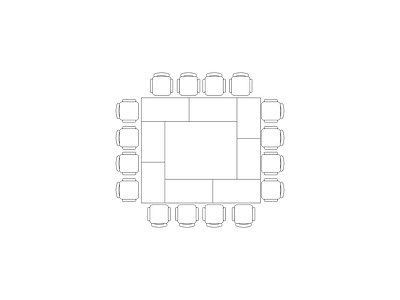 桌椅 工装图块