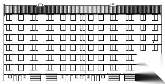 六层宿舍图全套施工图纸