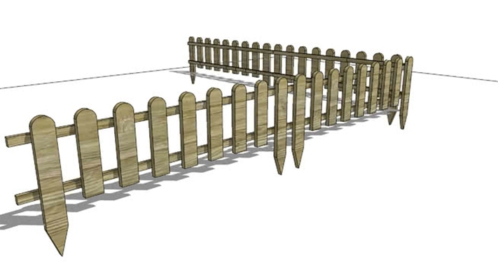 栅栏 草图大师模型