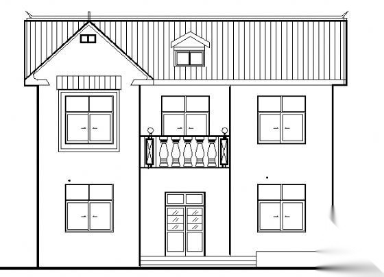 某二层新农村自建房别墅建筑 施工图