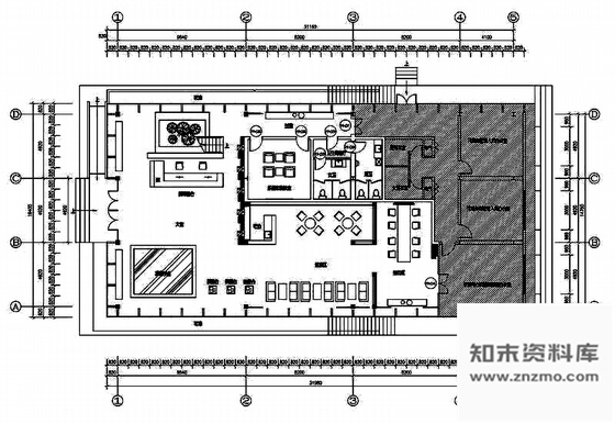 施工图海南高档度假中心时尚现代售楼处装修施工图含效果、实景及手绘图