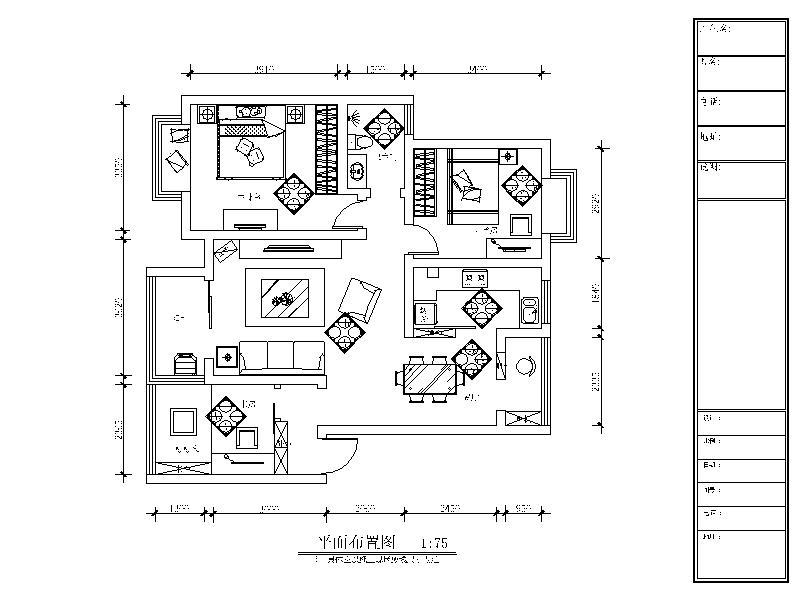 [原创]三口之家现代风格三居室装修图（含效果） 平层