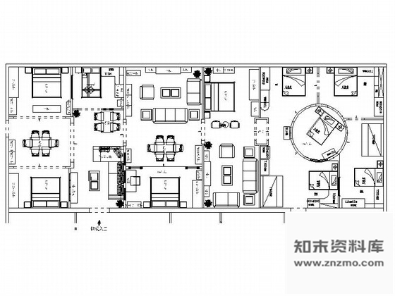 施工图邢台大型家具企业现代风格展厅装修施工图