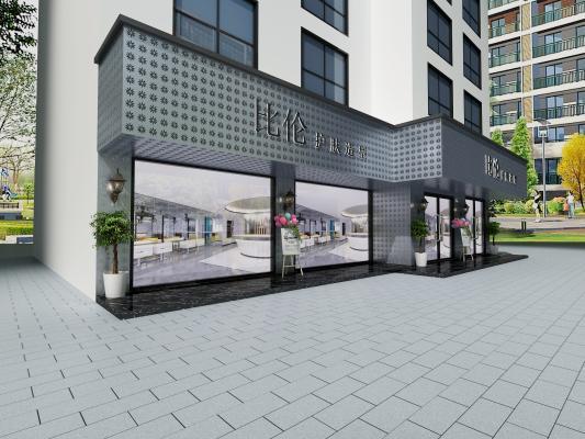 现代比伦护肤理发店 头