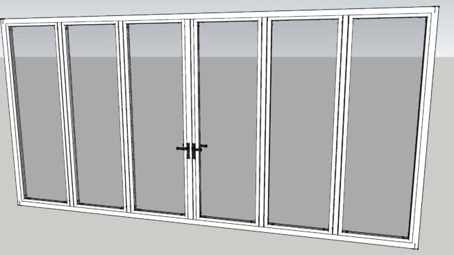 NANAWALL SL7-热破坏铝框架飓风额定值 滑动 纱