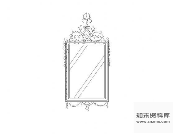 图块/节点CAD镜子图块 镜子