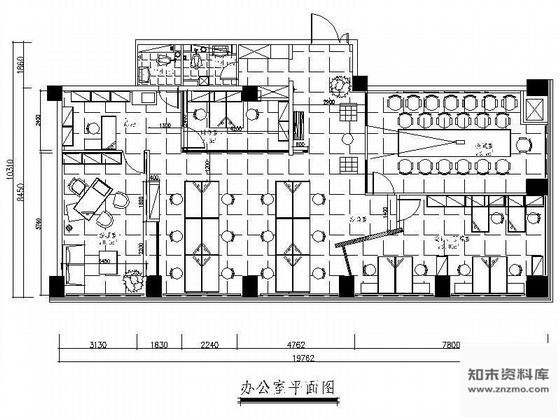 施工图西安某办公空间装修图