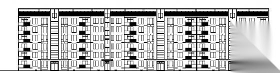成都十里彩云间住宅楼B座建筑施工图