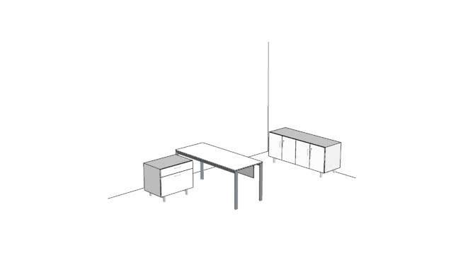 沃森米洛私人办公室8’x 14’ 椅子 桌子 折叠椅 家具 书