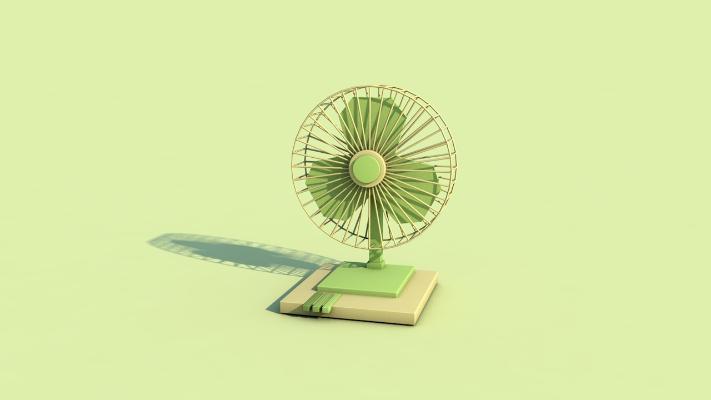 现代台式风扇