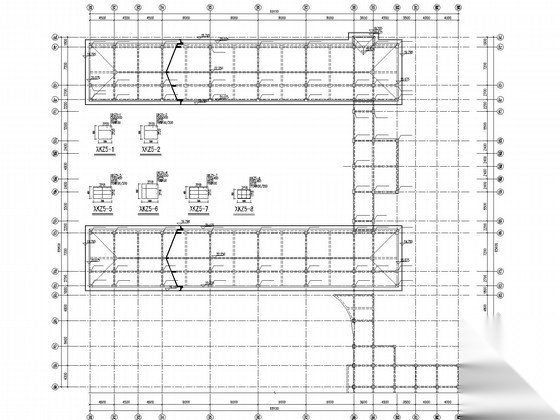 [南京]小学改扩建加固改造结构施工图 抗震加固结构