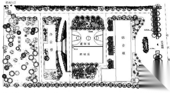 长沙某武警部队绿化设计