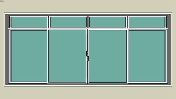 推拉门 草图大师模型