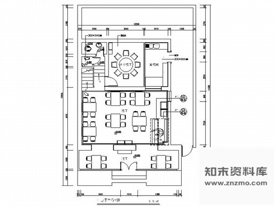 施工图浓郁民族风格餐厅室内装饰设计施工图含效果