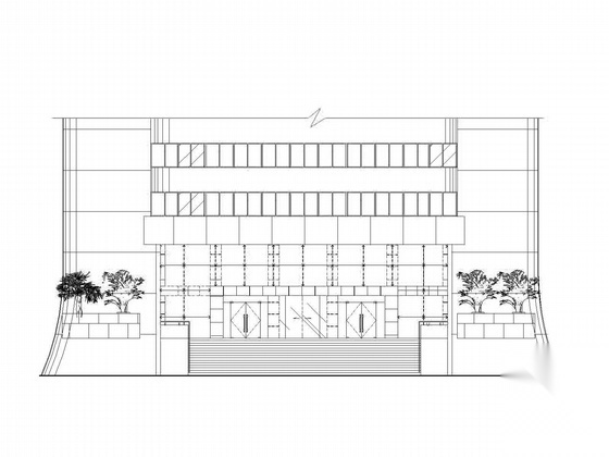 某商务中心立面工程建筑施工图