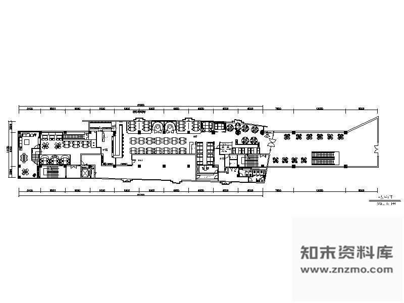 施工图南京1088㎡主题餐厅设计图