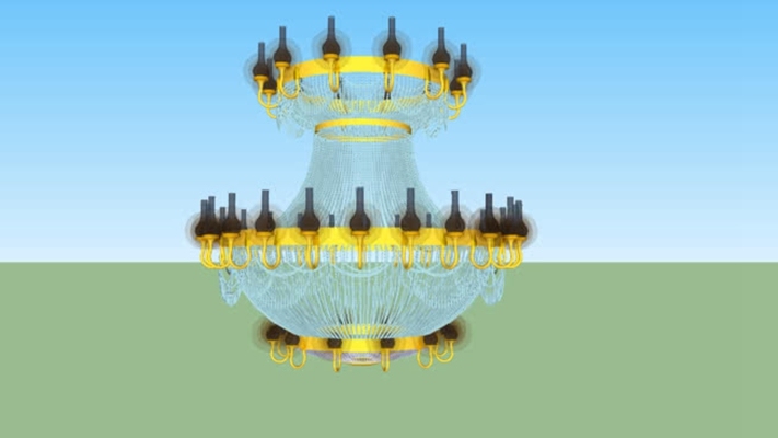 吊灯 草图大师模型