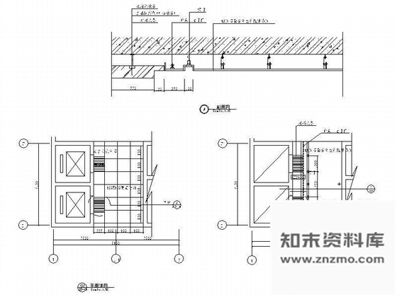 施工图宾馆电梯厅装修设计图含效果图