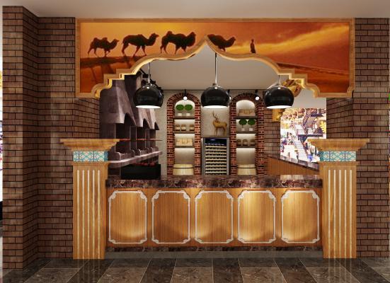 其它 新疆风格 烧烤店 收银台