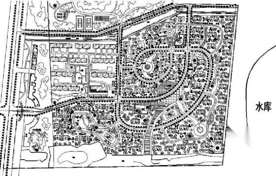 林西休闲园及居住区修建性详细规划 居住区景观