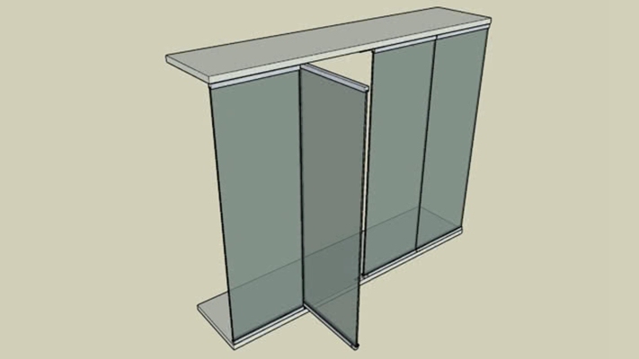 双开门 草图大师模型