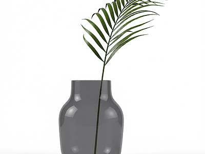 带盆绿植模型