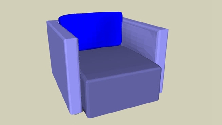 卡座沙发 草图大师模型