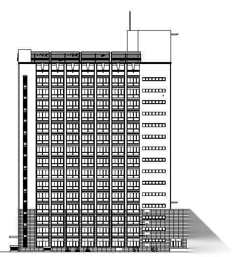 某十五层办公楼建筑方案图