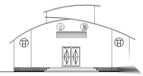 某公共厕所建筑方案图1