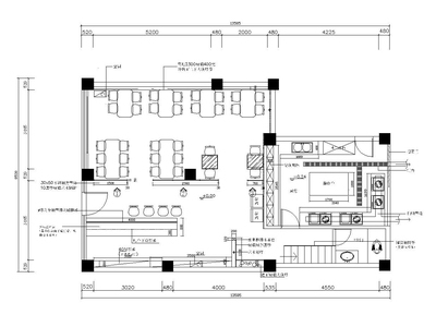 现代风格烧烤餐厅装修全套施工图