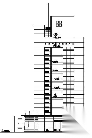 某二十一层办公楼方案图