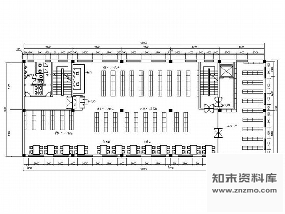 施工图辽宁时尚现代图书馆室内装修施工图含高清效果图推荐！