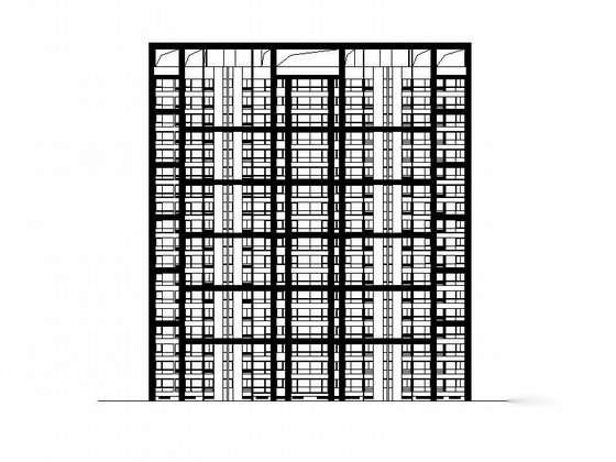 [济南]历山路某住宅区1号楼十八层一梯四户住宅楼建筑施...