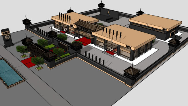 银行中心 机械 工地 建筑 寺庙 钟楼